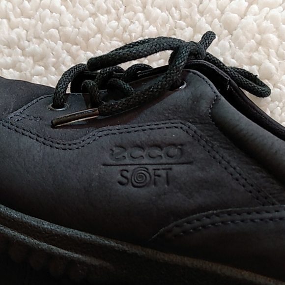 π ECCO Soft Lace-Up Sneakers β Navy β Women 7.5 - Picture 6 of 8